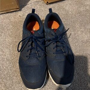 Reebok Men's Dark Blue Steel toe shoes. 13.5w